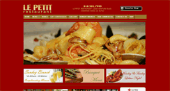 Desktop Screenshot of lepetitrestaurant.net